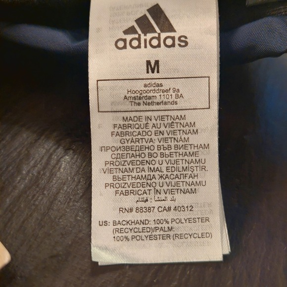 NEW! adidas x Stella McCartney Terrex Women's Snow Gloves Medium Navy & Red $160 - Picture 10 of 13